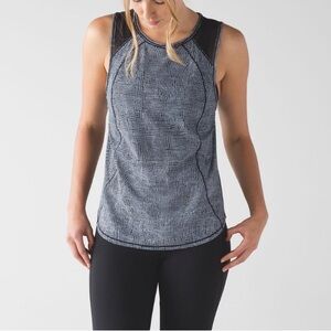 Lululemon Sculpt Tank Top Fall Net White Black